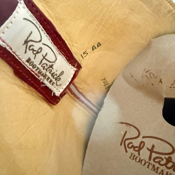 Rod Patrick Mens Cowboy Boots 15AA Mocha Bison Brown Leather Western Square Toe - Picture 11 of 13